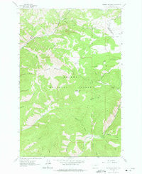 Hogback Mountain Montana Historical topographic map, 1:24000 scale, 7.5 X 7.5 Minute, Year 1962