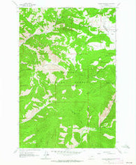 Hogback Mountain Montana Historical topographic map, 1:24000 scale, 7.5 X 7.5 Minute, Year 1962