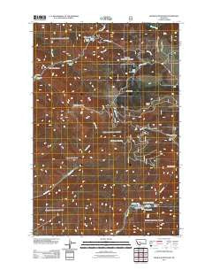 Hogback Mountain Montana Historical topographic map, 1:24000 scale, 7.5 X 7.5 Minute, Year 2011