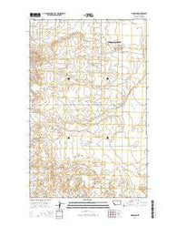 Hogeland Montana Current topographic map, 1:24000 scale, 7.5 X 7.5 Minute, Year 2014