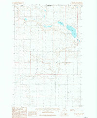 Hogeland NW Montana Historical topographic map, 1:24000 scale, 7.5 X 7.5 Minute, Year 1984
