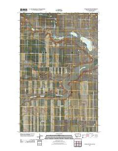 Hogeland NW Montana Historical topographic map, 1:24000 scale, 7.5 X 7.5 Minute, Year 2011