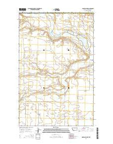 Hogeland NW Montana Current topographic map, 1:24000 scale, 7.5 X 7.5 Minute, Year 2014
