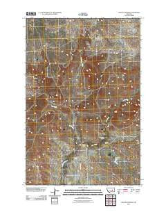 Hole-in-the-Rock Montana Historical topographic map, 1:24000 scale, 7.5 X 7.5 Minute, Year 2011
