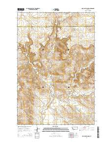 Hole-in-the-Rock Montana Current topographic map, 1:24000 scale, 7.5 X 7.5 Minute, Year 2014