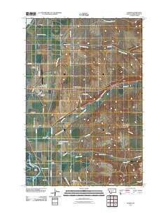 Holker Montana Historical topographic map, 1:24000 scale, 7.5 X 7.5 Minute, Year 2011