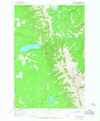 Holland Lake Montana Historical topographic map, 1:24000 scale, 7.5 X 7.5 Minute, Year 1965