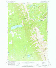 Holland Lake Montana Historical topographic map, 1:24000 scale, 7.5 X 7.5 Minute, Year 1965