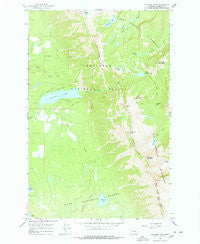 Holland Lake Montana Historical topographic map, 1:24000 scale, 7.5 X 7.5 Minute, Year 1965