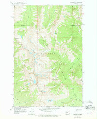 Holland Peak Montana Historical topographic map, 1:24000 scale, 7.5 X 7.5 Minute, Year 1965