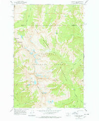 Holland Peak Montana Historical topographic map, 1:24000 scale, 7.5 X 7.5 Minute, Year 1965
