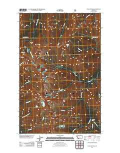 Holland Peak Montana Historical topographic map, 1:24000 scale, 7.5 X 7.5 Minute, Year 2011