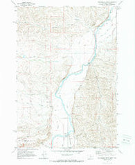 Hollenbeck Draw Montana Historical topographic map, 1:24000 scale, 7.5 X 7.5 Minute, Year 1969