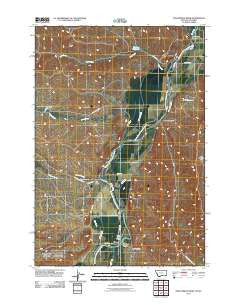 Hollenbeck Draw Montana Historical topographic map, 1:24000 scale, 7.5 X 7.5 Minute, Year 2011