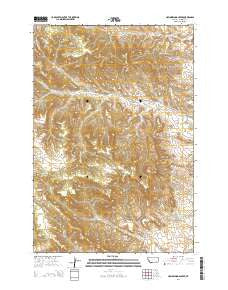 Hollowwood Creek Montana Current topographic map, 1:24000 scale, 7.5 X 7.5 Minute, Year 2014