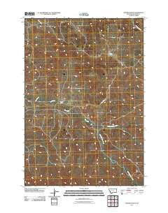 Holmes Ranch Montana Historical topographic map, 1:24000 scale, 7.5 X 7.5 Minute, Year 2011