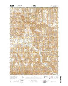 Holmes Ranch Montana Current topographic map, 1:24000 scale, 7.5 X 7.5 Minute, Year 2014