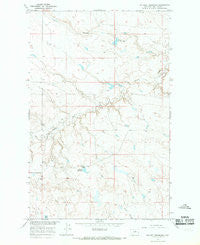 Holzhey Reservoir Montana Historical topographic map, 1:24000 scale, 7.5 X 7.5 Minute, Year 1965