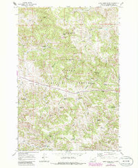 Home Creek Butte Montana Historical topographic map, 1:24000 scale, 7.5 X 7.5 Minute, Year 1966