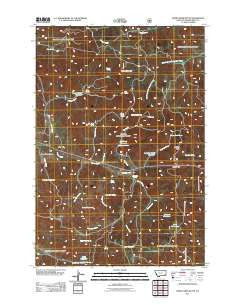 Home Creek Butte Montana Historical topographic map, 1:24000 scale, 7.5 X 7.5 Minute, Year 2011