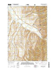 Home Park Ranch Montana Current topographic map, 1:24000 scale, 7.5 X 7.5 Minute, Year 2014