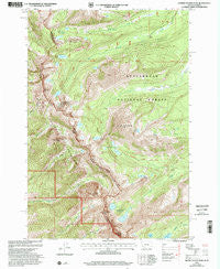 Homer Youngs Peak Montana Historical topographic map, 1:24000 scale, 7.5 X 7.5 Minute, Year 1997
