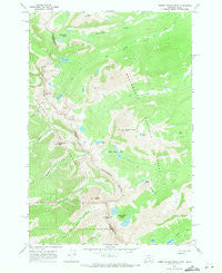 Homer Youngs Peak Montana Historical topographic map, 1:24000 scale, 7.5 X 7.5 Minute, Year 1966