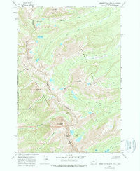 Homer Youngs Peak Montana Historical topographic map, 1:24000 scale, 7.5 X 7.5 Minute, Year 1966