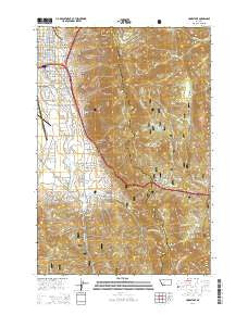 Homestake Montana Current topographic map, 1:24000 scale, 7.5 X 7.5 Minute, Year 2014