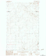 Homestead NW Montana Historical topographic map, 1:24000 scale, 7.5 X 7.5 Minute, Year 1983