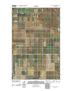 Homestead NW Montana Historical topographic map, 1:24000 scale, 7.5 X 7.5 Minute, Year 2011