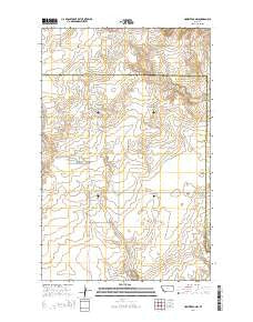 Homestead NW Montana Current topographic map, 1:24000 scale, 7.5 X 7.5 Minute, Year 2014