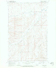 Hoodoo Hill Montana Historical topographic map, 1:24000 scale, 7.5 X 7.5 Minute, Year 1968