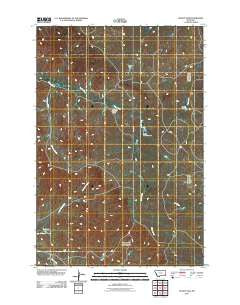Hooky Dam Montana Historical topographic map, 1:24000 scale, 7.5 X 7.5 Minute, Year 2011
