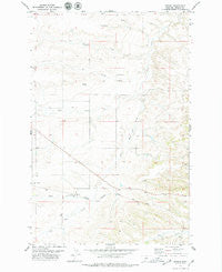 Hoosac Montana Historical topographic map, 1:24000 scale, 7.5 X 7.5 Minute, Year 1978