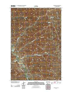Hope Ranch Montana Historical topographic map, 1:24000 scale, 7.5 X 7.5 Minute, Year 2011