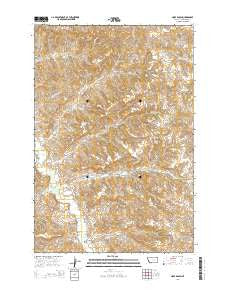 Hope Ranch Montana Current topographic map, 1:24000 scale, 7.5 X 7.5 Minute, Year 2014