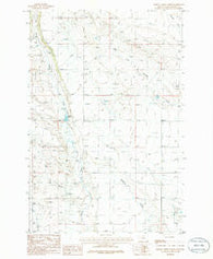 Hopley Creek North Montana Historical topographic map, 1:24000 scale, 7.5 X 7.5 Minute, Year 1986
