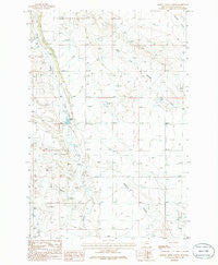 Hopley Creek North Montana Historical topographic map, 1:24000 scale, 7.5 X 7.5 Minute, Year 1986
