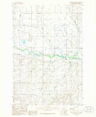 Hopley Creek South Montana Historical topographic map, 1:24000 scale, 7.5 X 7.5 Minute, Year 1986