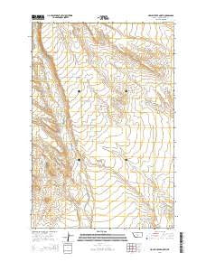 Hopley Creek North Montana Current topographic map, 1:24000 scale, 7.5 X 7.5 Minute, Year 2014