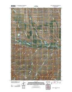 Hopley Creek South Montana Historical topographic map, 1:24000 scale, 7.5 X 7.5 Minute, Year 2011