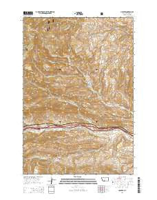 Hoppers Montana Current topographic map, 1:24000 scale, 7.5 X 7.5 Minute, Year 2014