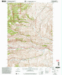 Hoppers Montana Historical topographic map, 1:24000 scale, 7.5 X 7.5 Minute, Year 2000