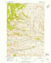 Hoppers Montana Historical topographic map, 1:24000 scale, 7.5 X 7.5 Minute, Year 1951