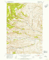 Hoppers Montana Historical topographic map, 1:24000 scale, 7.5 X 7.5 Minute, Year 1951