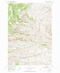 Hoppers Montana Historical topographic map, 1:24000 scale, 7.5 X 7.5 Minute, Year 1951