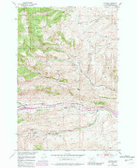Hoppers Montana Historical topographic map, 1:24000 scale, 7.5 X 7.5 Minute, Year 1951