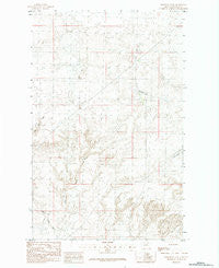 Hornbeck Lake Montana Historical topographic map, 1:24000 scale, 7.5 X 7.5 Minute, Year 1984