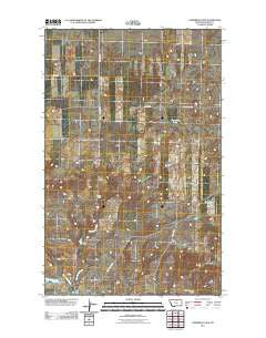 Hornbeck Lake Montana Historical topographic map, 1:24000 scale, 7.5 X 7.5 Minute, Year 2011